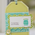 Little Birthday cake tag