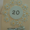 My daughter 20th birthday card