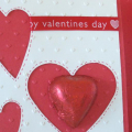 Valentine's card with heart candy