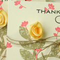 Thank You floral card set