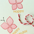 Happy Happy Birthday card - up close