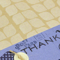 Modern Vintage Thank You Card - detail