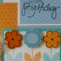 Birthday card using Flower Fusion #1 &  #2 sets