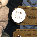 Hey Buddy Scrapbook Page - detail