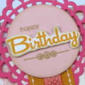 Happy Birthday card detail
