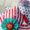 Red Stripes Place Card