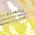 Wildflower Birthday Card - detail