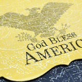 God Bless America Card - detail