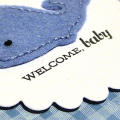 Whale Welcome Baby Card - detail