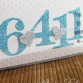 Clear Front Wedding Card - By The Numbers Dies