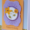 Round & Round Birthday Flowers purple