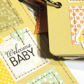 Baby Months Mini Scrapbook & Card - detail
