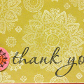 Mehndi Thank You Card