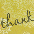 Mehndi Thank You Card - detail
