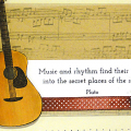 Guitar Music Card