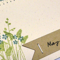 Peaceful Flowers Card - detail