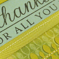 Vine Thanks Card - detail