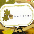 Thankful Place Card - detail