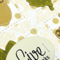 Autumn Thanks Card - detail