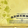 Vintage Remember Card