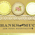 Vintage Plates Thanks Card
