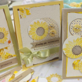 Sunflower Trio of Cards
