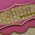 Pink Poppy Birthday sentiment