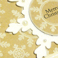 Soft Christmas Snowflake Card - detail
