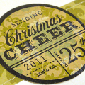 Christmas Cheer Tri-fold Photo Card - detail