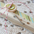 Holiday Clothespin Magnet