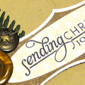 Rustic Christmas Joy Card - detail