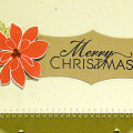 Poinsettia Pine Christmas Card