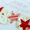 Peace Love Joy card - side
