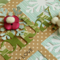 Holiday Joy & Love card - detail