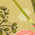 Winterberry Bird & Merry Little Tree Cards - detail