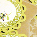 Merry Holiday Card & Tags - detail
