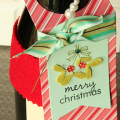 Merry Christmas Wine Bottle Tag