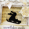 Snowflakes Sparkle Framed Ornament