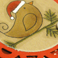 Christmas Bird Tag - detail