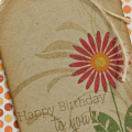 Fall Flower Gift Bag tag