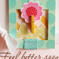 Feel Better Soon Clothespin Flower card
