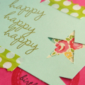 Happy Happy Birthday card - detail