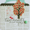 Two Hearts card