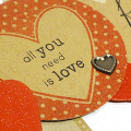 Love Together Forever Card - detail