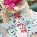 Supplies

Stamps: Made of Snow Mini, Background Basics: Hearts
Ink: True Black, Pure Poppy
Cardstock: Fresh Linen, Aqua Mist, Rustic Cream
Ribbon: Raspberry Fizz twill tape
Dies: Made of...