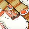 Snowman Gift Card Pockets - detail
