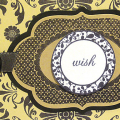 Framed Damask Wish Card