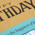 Birthday Star Card - detail