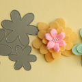 Frilly Flower Felt Barrettes