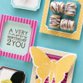 Supplies

Stamps: Framed Out #1 + Beautiful Butterflies
Ink: Dark Chocolate + Raspberry Fizz + Hawaiian Shores + Summer Sunrise + Aqua Mist
Cardstock: Hawaiian Shores + White 
Patterned...